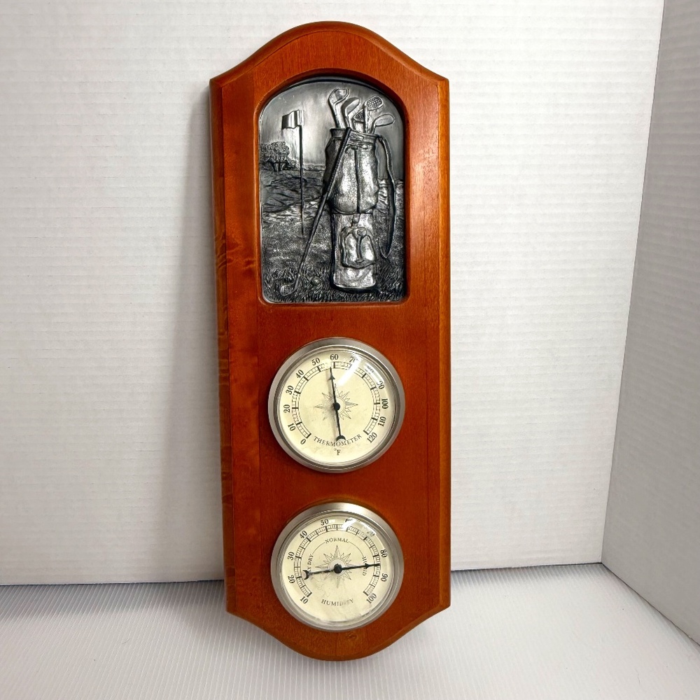 Vintage Springfield Weather Station Golfing Thermometer Barometer Humidity USA